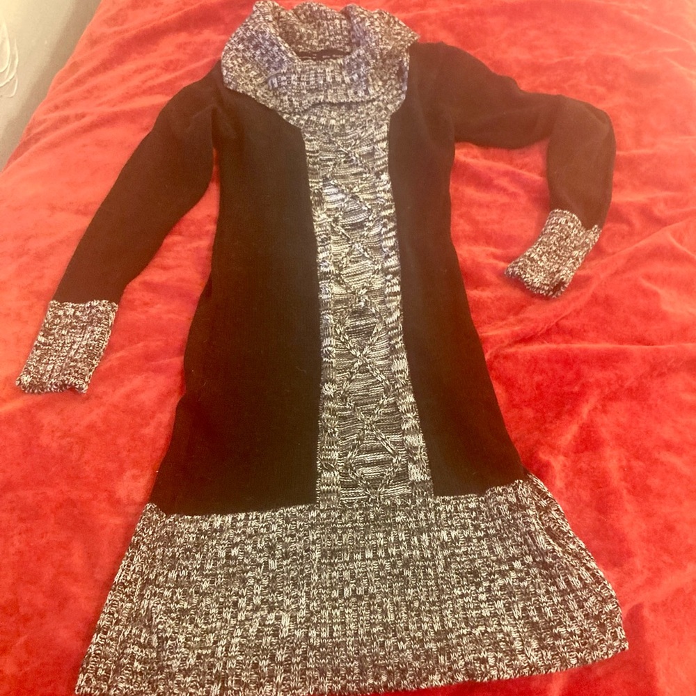 Blu Sage Cowl Neck Sweater Dress